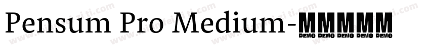 Pensum Pro Medium字体转换